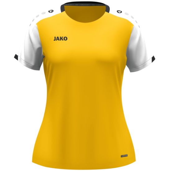 Afbeeldingen van T-Shirt Dynamic damesmaten geel/wit/zwart