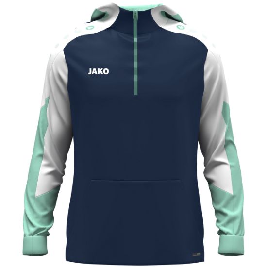 Afbeeldingen van Sweater met kap Dynamic marine/wit/munt